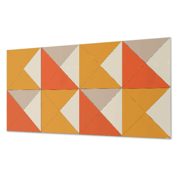 Zelfklevend wandpaneel Driehoekige patronen in een harmonieuze opstelling