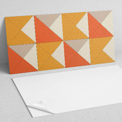 Zelfklevend wandpaneel Driehoekige patronen in een harmonieuze opstelling