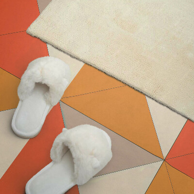 Zelfklevend wandpaneel Driehoekige patronen in een harmonieuze opstelling