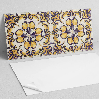 Zelfklevend wandpaneel Het bloemenpatroon in al zijn glorie