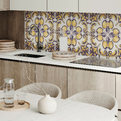 Zelfklevend wandpaneel Het bloemenpatroon in al zijn glorie