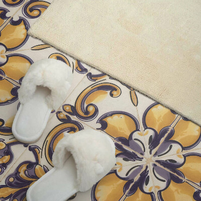 Zelfklevend wandpaneel Het bloemenpatroon in al zijn glorie