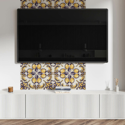 Zelfklevend wandpaneel Het bloemenpatroon in al zijn glorie