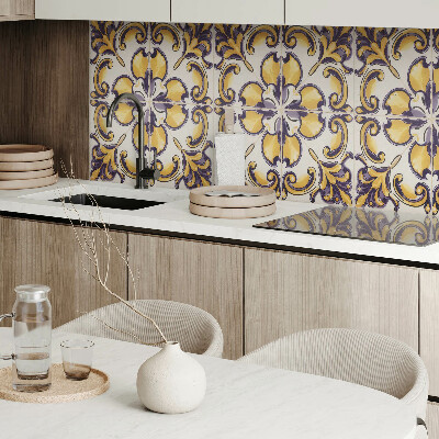 Zelfklevend wandpaneel Het bloemenpatroon in al zijn glorie