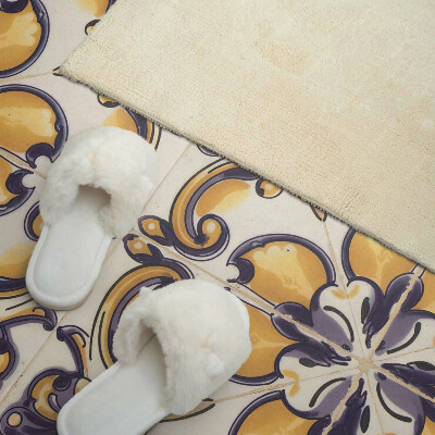 Zelfklevend wandpaneel Het bloemenpatroon in al zijn glorie