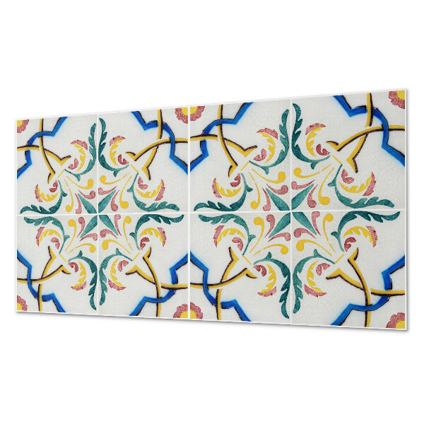 Wandpaneel pvc Plantenornamenten in een elegante stijl