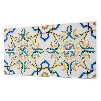 Wandpaneel pvc Plantenornamenten in een elegante stijl