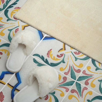 Wandpaneel pvc Plantenornamenten in een elegante stijl