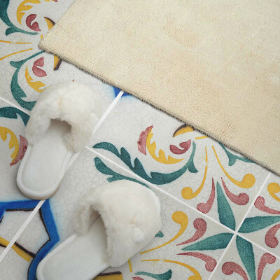 Wandpaneel pvc Plantenornamenten in een elegante stijl