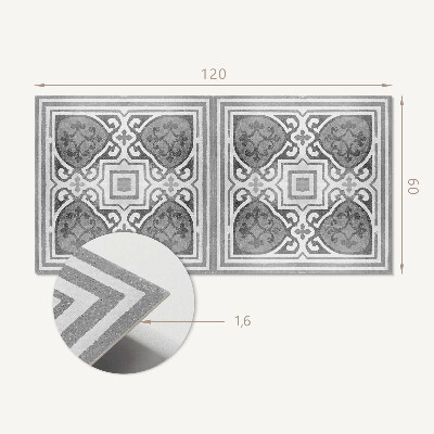 Vinyl wandpaneel Ornamenten in harmonieuze symmetrie