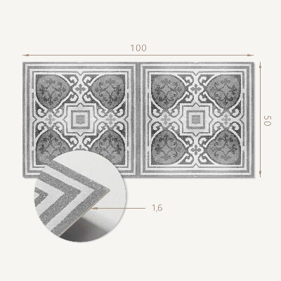 Vinyl wandpaneel Ornamenten in harmonieuze symmetrie