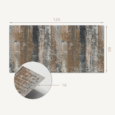 Zelfklevend wandpaneel Natuurlijke planken in een minimalistisch design