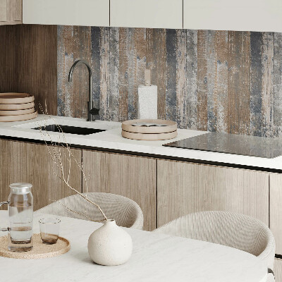 Zelfklevend wandpaneel Natuurlijke planken in een minimalistisch design