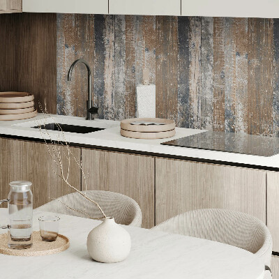 Zelfklevend wandpaneel Natuurlijke planken in een minimalistisch design