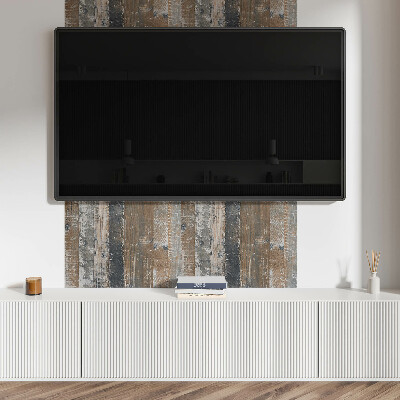 Zelfklevend wandpaneel Natuurlijke planken in een minimalistisch design