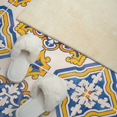 Wandpaneel pvc Bloemenmozaïek in artistieke stijl