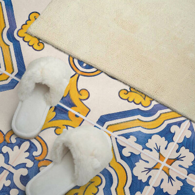 Wandpaneel pvc Bloemenmozaïek in artistieke stijl