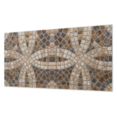 Zelfklevend wandpaneel Mozaïekarrangement in weefsels