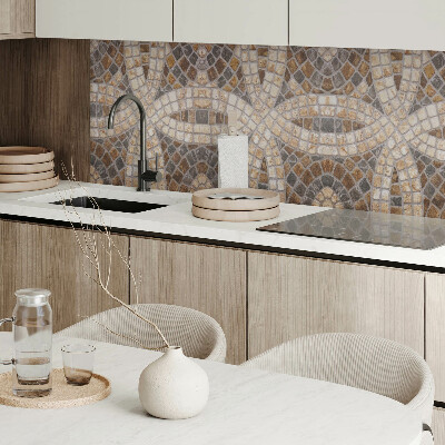 Zelfklevend wandpaneel Mozaïekarrangement in weefsels