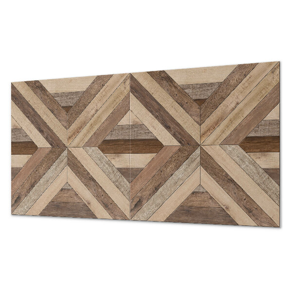 Wandpaneel pvc Houten panelen in een abstracte stijl