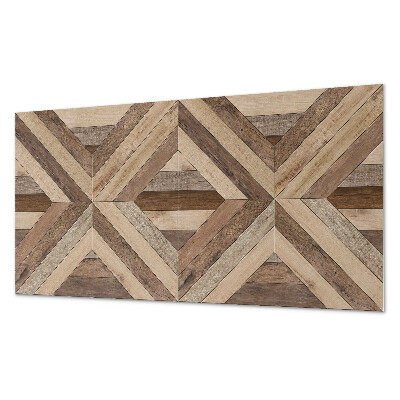 Wandpaneel pvc Houten panelen in een abstracte stijl