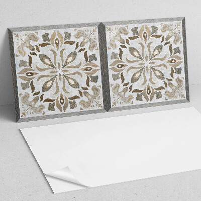 Zelfklevend wandpaneel Symmetrisch bloemenmotief