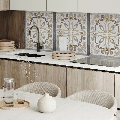 Zelfklevend wandpaneel Symmetrisch bloemenmotief