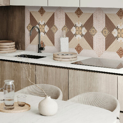 Zelfklevend wandpaneel Mozaïekpatroon met decoratieve details