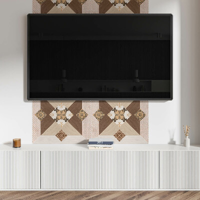 Zelfklevend wandpaneel Mozaïekpatroon met decoratieve details