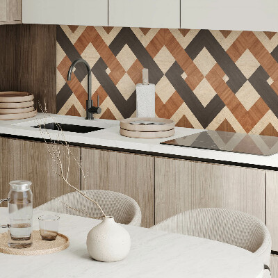 Vinyl wandpaneel Geometrisch houten motief