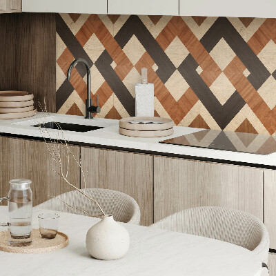 Vinyl wandpaneel Geometrisch houten motief