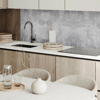 Wandpaneel pvc Zeshoekige mozaïek in geometrische stijl