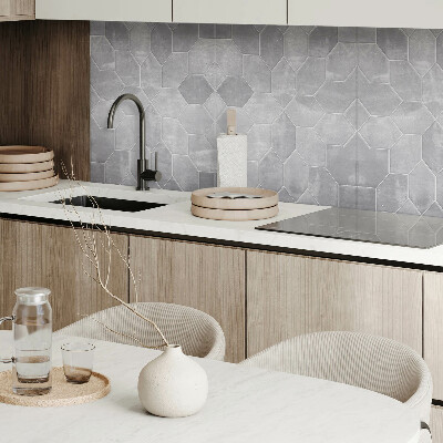 Wandpaneel pvc Zeshoekige mozaïek in geometrische stijl