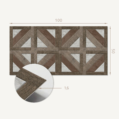 Vinyl wandpaneel Geometrie van natuurlijke structuren