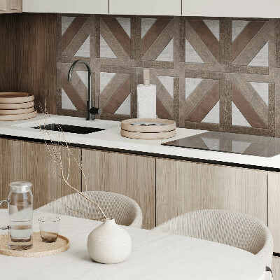 Vinyl wandpaneel Geometrie van natuurlijke structuren