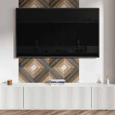 Wandpaneel pvc Geometrische ruiten in een moderne stijl