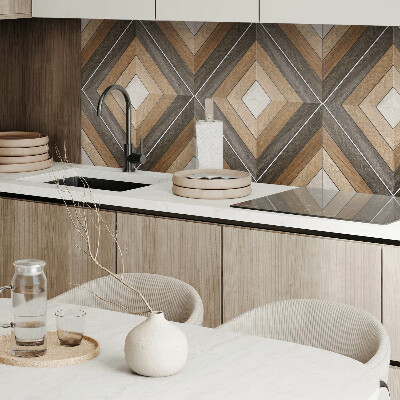 Wandpaneel pvc Geometrische ruiten in een moderne stijl