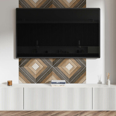 Wandpaneel pvc Geometrische ruiten in een moderne stijl