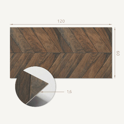 Vinyl wandpaneel Visgraatpatroon