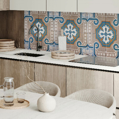 Wandpaneel pvc Mozaïekpatroon met decoratieve motieven