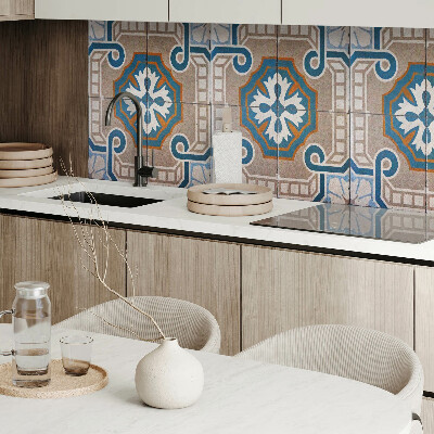 Wandpaneel pvc Mozaïekpatroon met decoratieve motieven