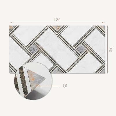Zelfklevend wandpaneel Constructie van geometrische lijnen