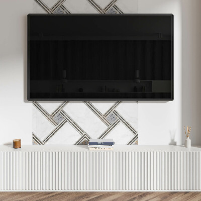 Zelfklevend wandpaneel Constructie van geometrische lijnen