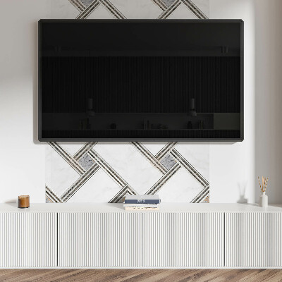 Zelfklevend wandpaneel Constructie van geometrische lijnen