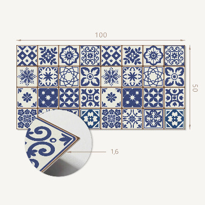 Vinyl wandpaneel Getegelde decoratieve motieven