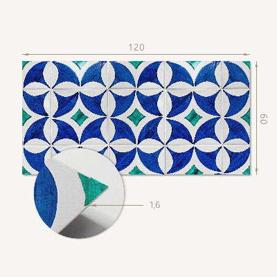 Vinyl wandpaneel Tegelpatronen in geometrische stijl