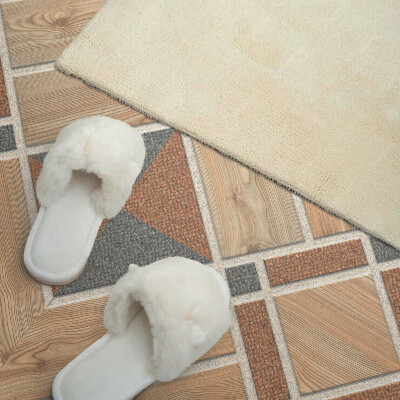 Wandpaneel pvc Geometrisch patroon met natuurlijk hout