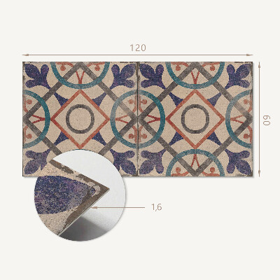 Zelfklevend wandpaneel Geometrische collectie met cirkels