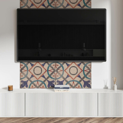 Zelfklevend wandpaneel Geometrische collectie met cirkels