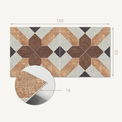 Vinyl wandpaneel Geometrie in een moderne versie